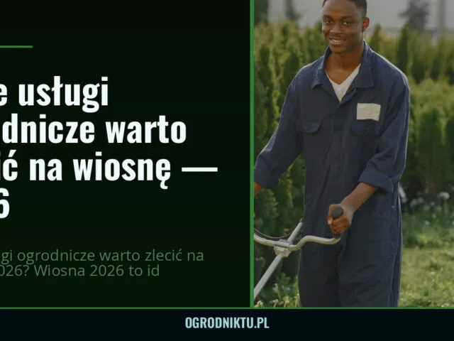 Jakie usługi ogrodnicze warto zlecić na wiosnę — 2026 — ogrodniktu.pl