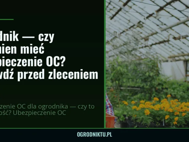 Ogrodnik — czy powinien mieć ubezpieczenie OC? Sprawdź przed zleceniem — ogrodniktu.pl