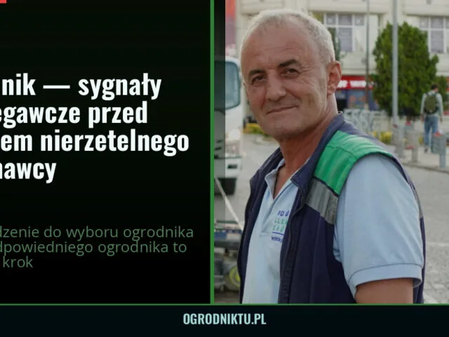 Ogrodnik — sygnały ostrzegawcze przed wyborem nierzetelnego wykonawcy — ogrodniktu.pl