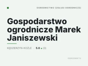 Gospodarstwo ogrodnicze Marek Janiszewski