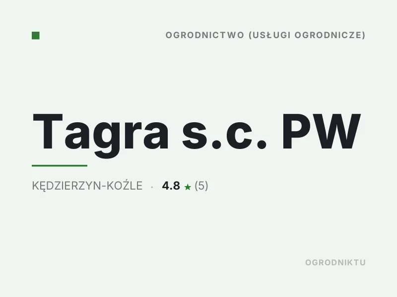 Tagra s.c. PW nasadzenia drzew i krzewów Kędzierzyn-Koźle