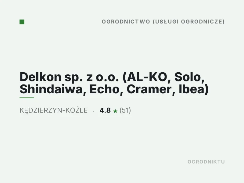 Delkon sp. z o.o. Koszenie trawy Kędzierzyn-Koźle