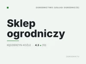 Sklep ogrodniczy