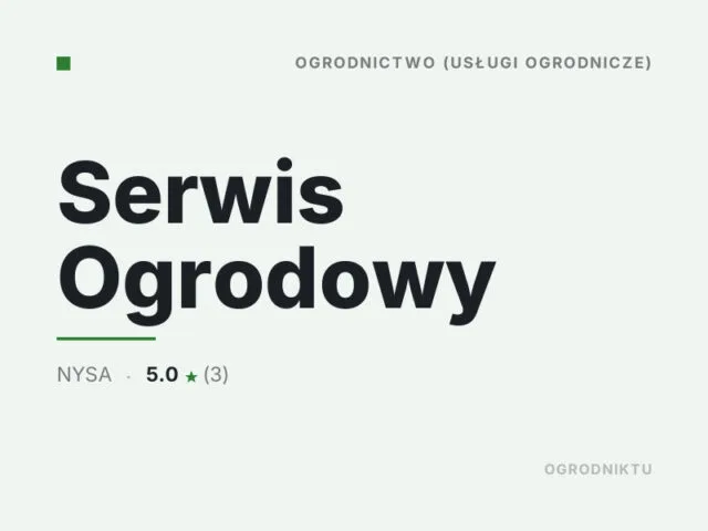 Serwis Ogrodowy