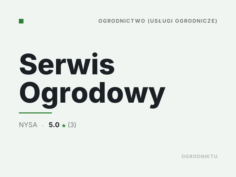Serwis Ogrodowy koszenie trawy Nysa