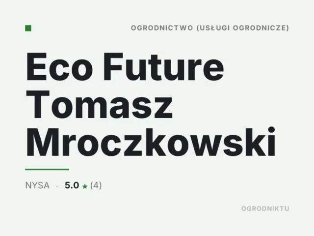 Eco Future Tomasz Mroczkowski