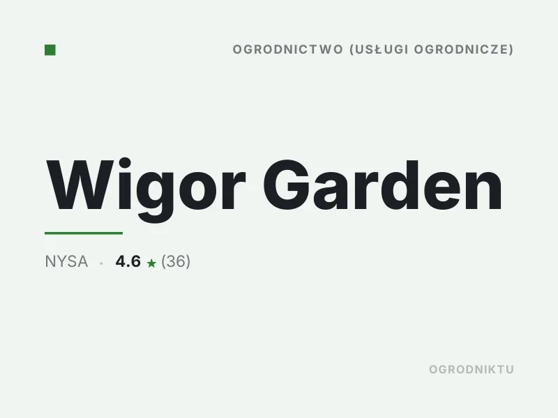 Wigor Garden nasadzenia drzew i krzewów Nysa