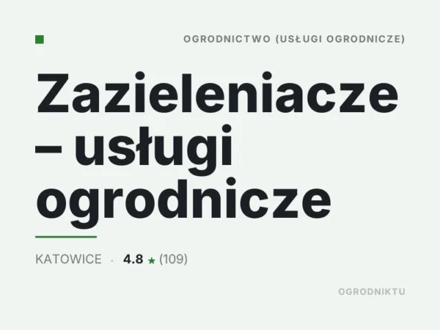 Zazieleniacze – usługi ogrodnicze