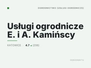 Usługi ogrodnicze E. i A. Kamińscy
