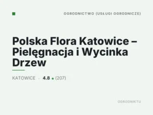 Polska Flora Katowice – Pielęgnacja i Wycinka Drzew