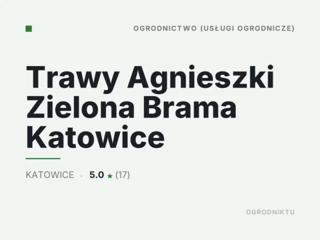 Trawy Agnieszki Zielona Brama Katowice
