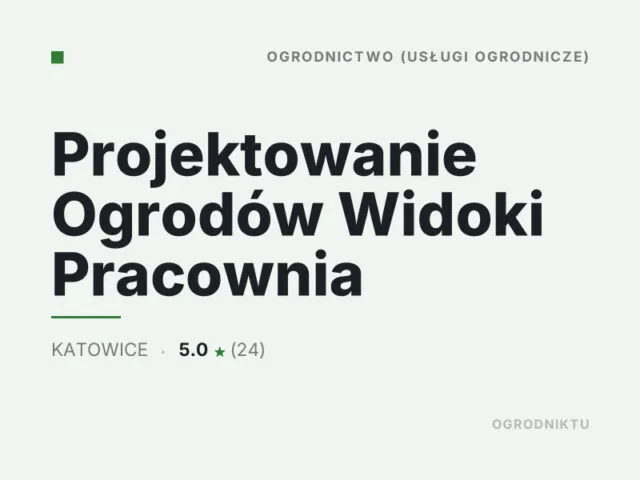 Projektowanie Ogrodów Widoki Pracownia