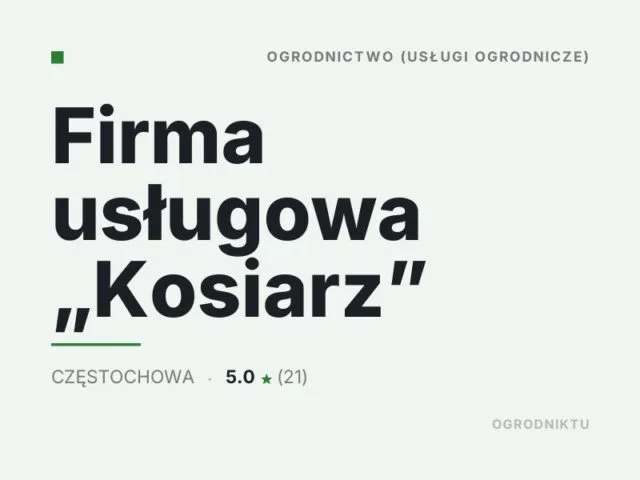 Firma usługowa „Kosiarz”