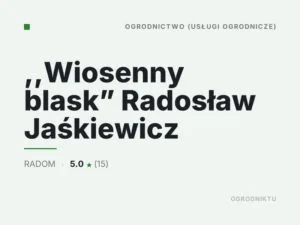 ,,Wiosenny blask” Radosław Jaśkiewicz