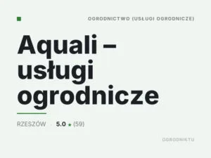 Aquali – usługi ogrodnicze