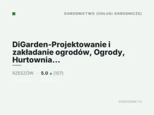 DiGarden-Projektowanie i zakładanie ogrodów, Ogrody, Hurtownia systemów nawadniających Rzeszów.