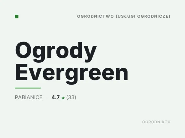 Ogrody Evergreen