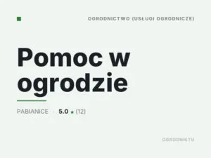 Pomoc w ogrodzie