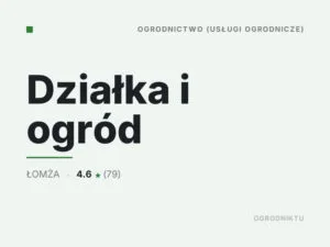 Działka i ogród