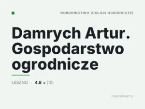 Damrych Artur. Gospodarstwo ogrodnicze