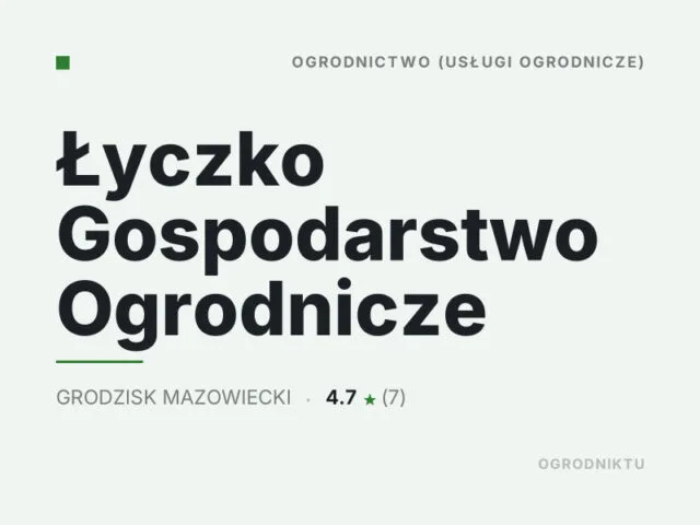 Łyczko Gospodarstwo Ogrodnicze
