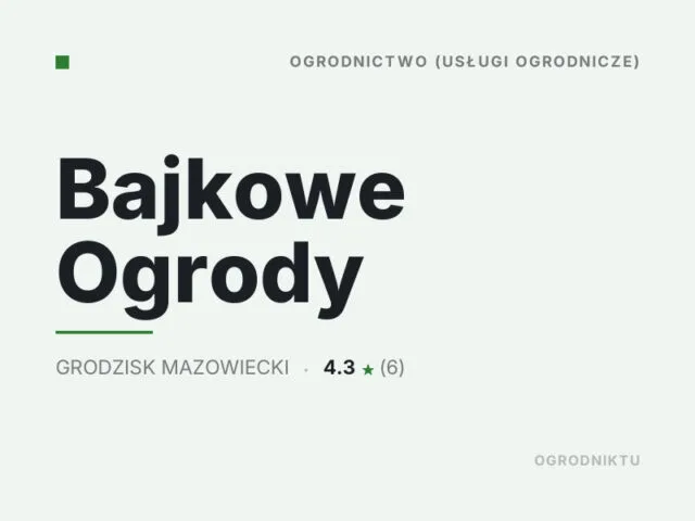Bajkowe Ogrody