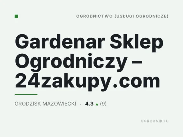 Gardenar Sklep Ogrodniczy – 24zakupy.com
