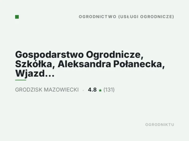Gospodarstwo Ogrodnicze, Szkółka, Aleksandra Połanecka, Wjazd 2 i 3 brama