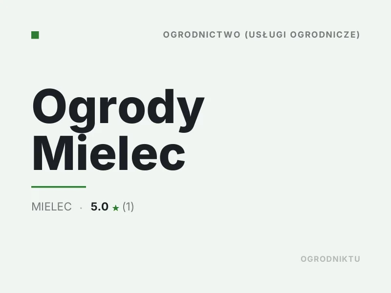 Ogrody Mielec nasadzenia drzew i krzewów Mielec