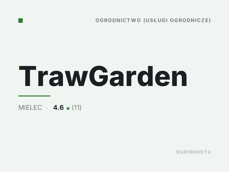 TrawGarden nasadzenia drzew i krzewów Mielec