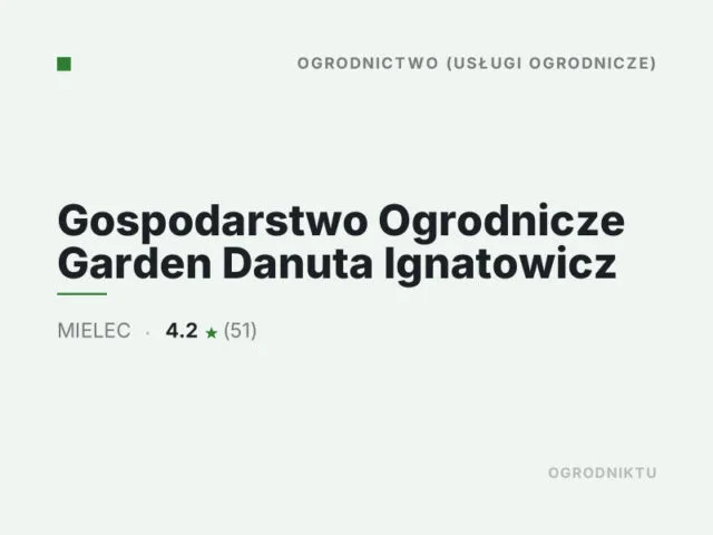 Gospodarstwo Ogrodnicze Garden Danuta Ignatowicz