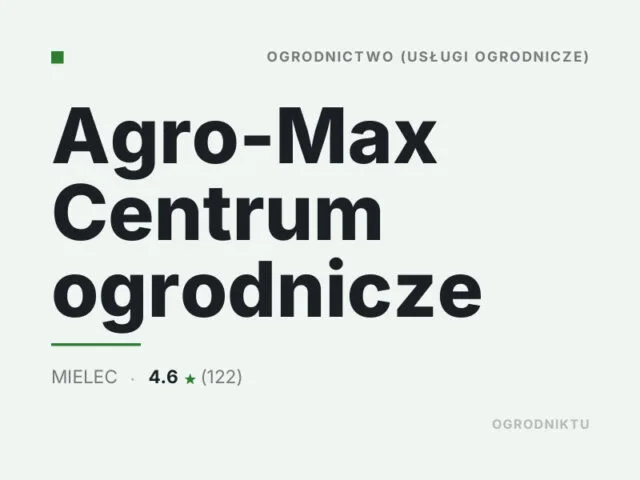 Agro-Max Centrum ogrodnicze