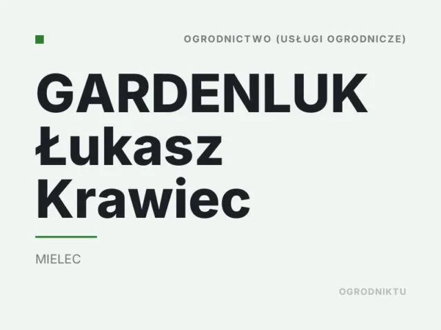 GARDENLUK Łukasz Krawiec