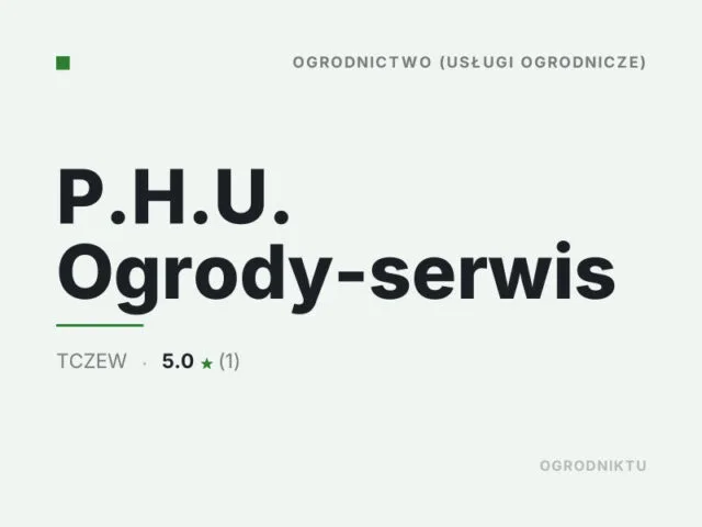 P.H.U. Ogrody-serwis