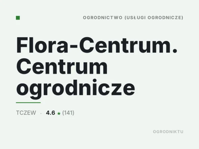 Flora-Centrum. Centrum ogrodnicze