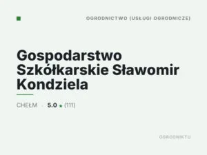 Gospodarstwo Szkółkarskie Sławomir Kondziela