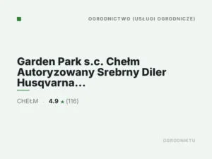 Garden Park s.c. Chełm Autoryzowany Srebrny Diler Husqvarna i Platinium Diler Stiga