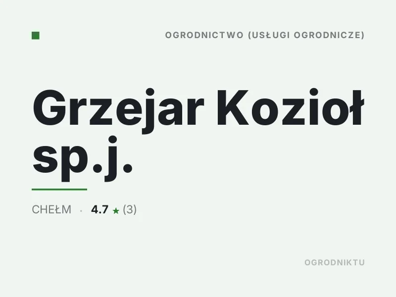 Grzejar Kozioł sp.j. Karczowanie i frezowanie pni Chełm