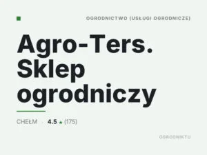 Agro-Ters. Sklep ogrodniczy
