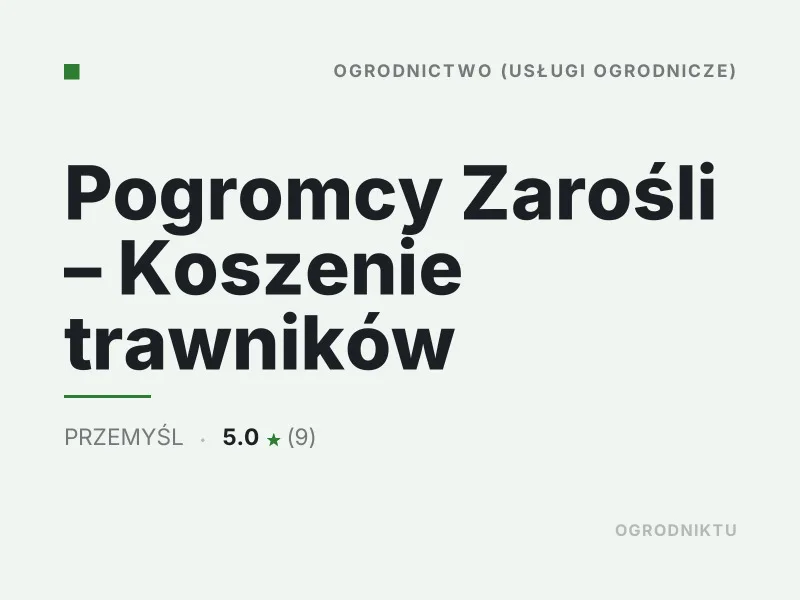 Pogromcy Zarośli Koszenie trawników Przemyśl