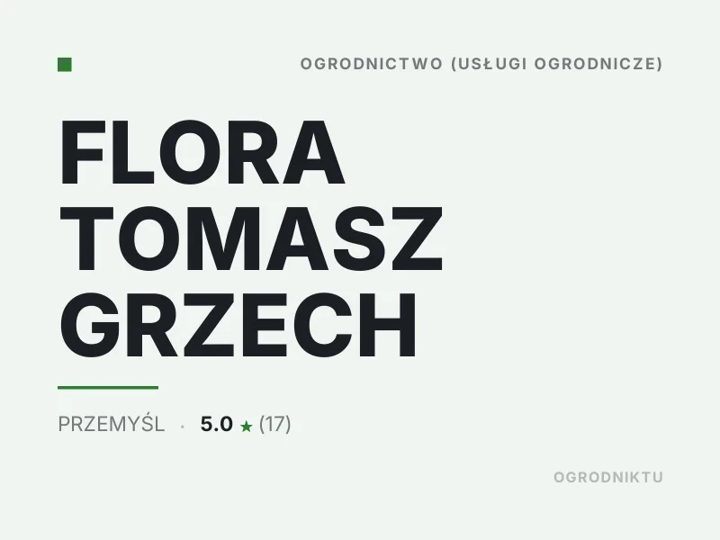 FLORA TOMASZ GRZECH Koszenie trawy Przemyśl