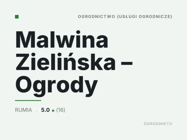 Malwina Zielińska – Ogrody