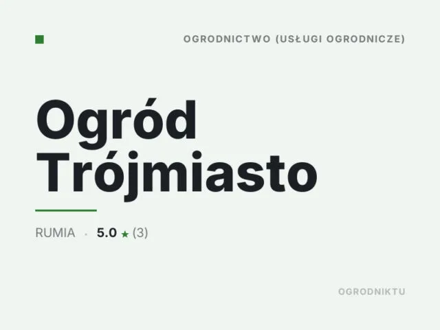 Ogród Trójmiasto