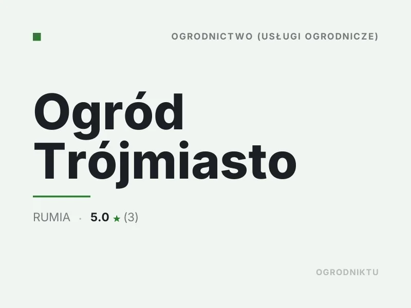 Ogród Trójmiasto mała architektura ogrodowa Rumia