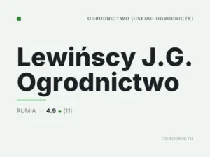 Lewińscy J.G. Ogrodnictwo