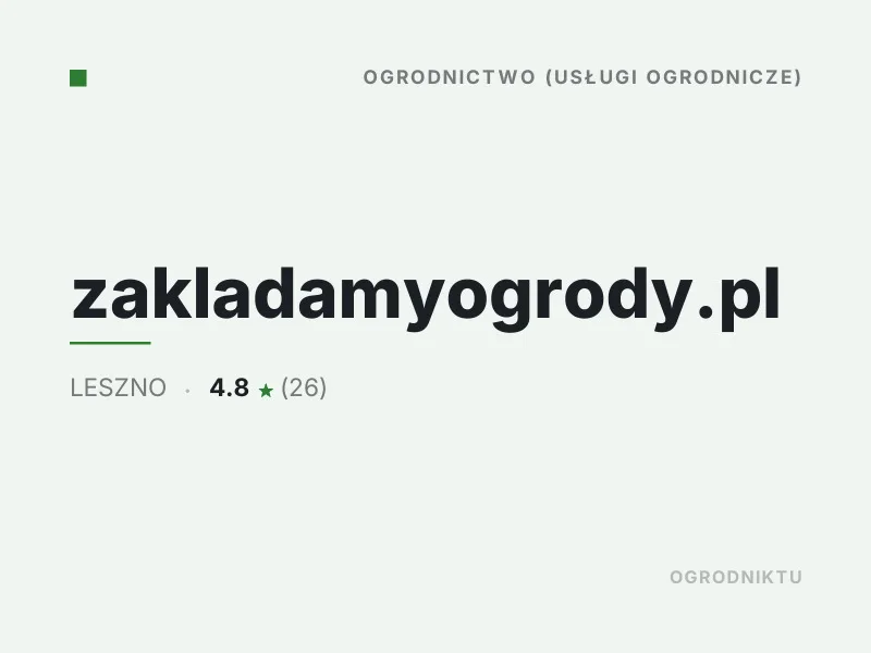 zakladamyogrody.pl Nasadzenia drzew i krzewów Leszno