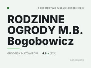 RODZINNE OGRODY M.B. Bogobowicz