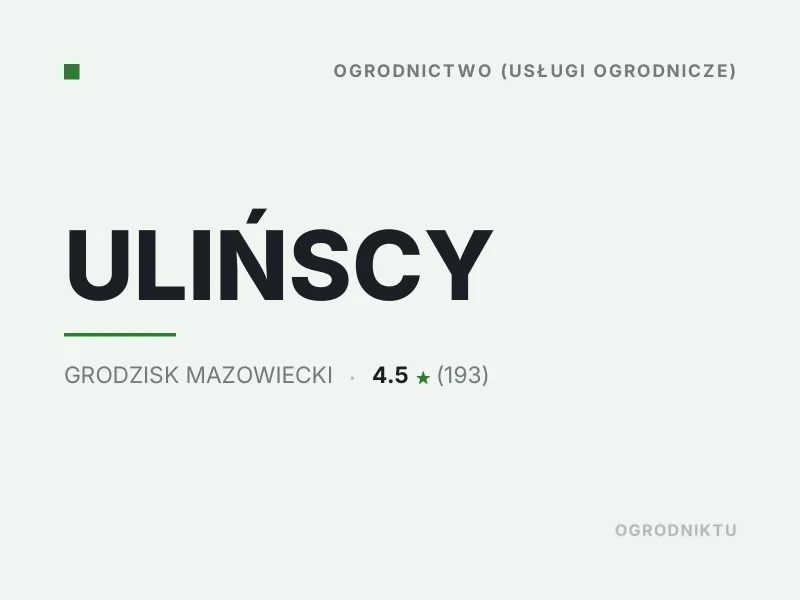 ULIŃSCY Koszenie trawy Grodzisk Mazowiecki
