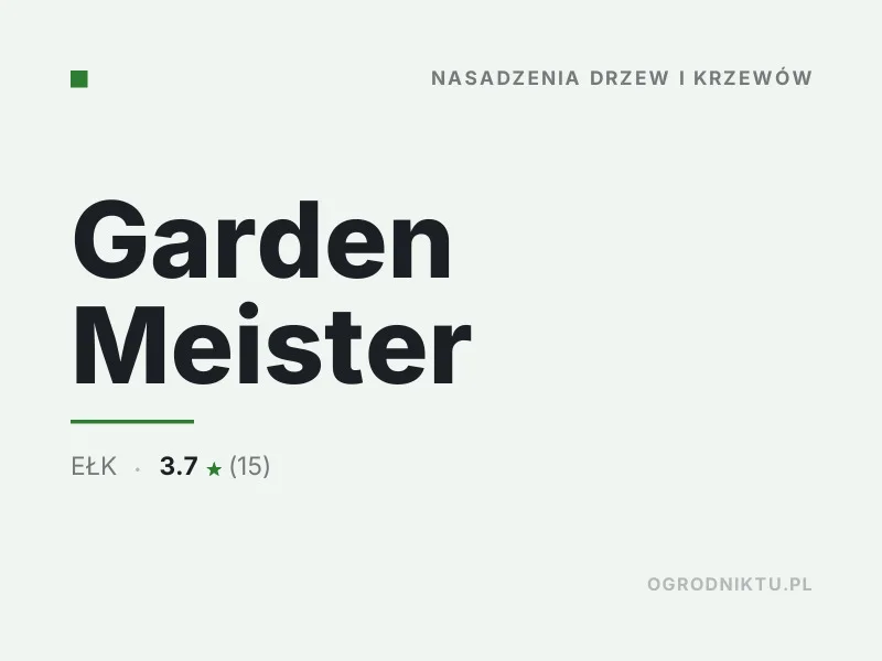 Garden Meister nasadzenia drzew i krzewów Ełk
