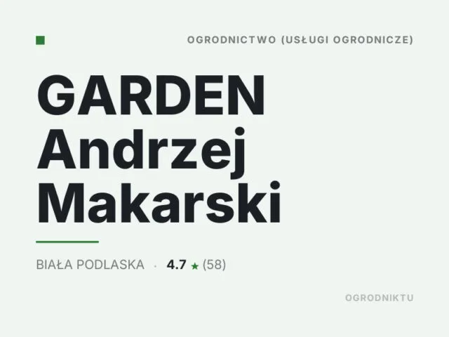 GARDEN Andrzej Makarski